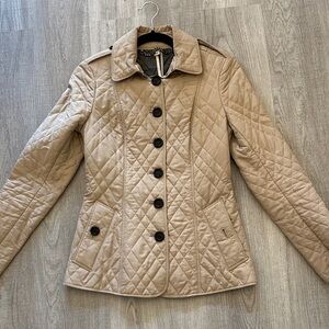 Burberry Women's Quilted Tan Jacket